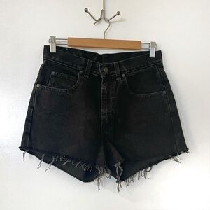 Vintage Gap High Waisted Black Denim Cutoff Shorts
